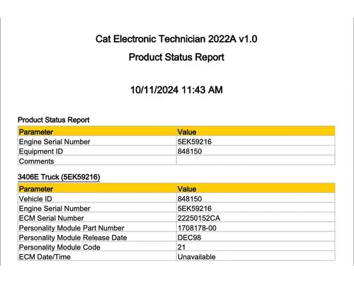 CAT 3406 ECM