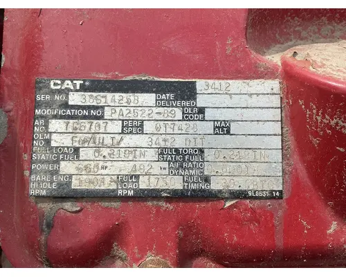 CAT 3412DI Engine Assembly