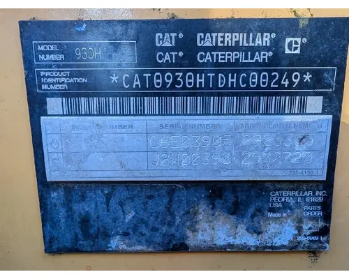 CAT 930H Equipment (Whole Vehicle)