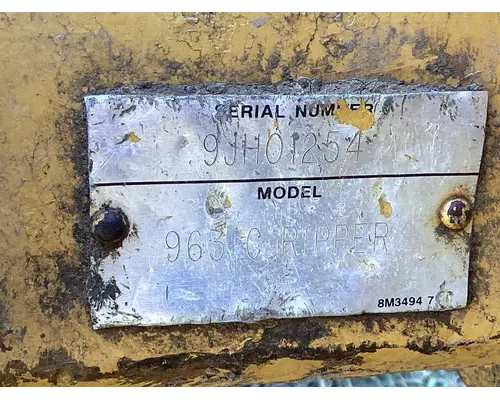 CAT 963C Equipment (Mounted)