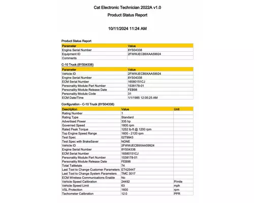 CAT C-10 ECM