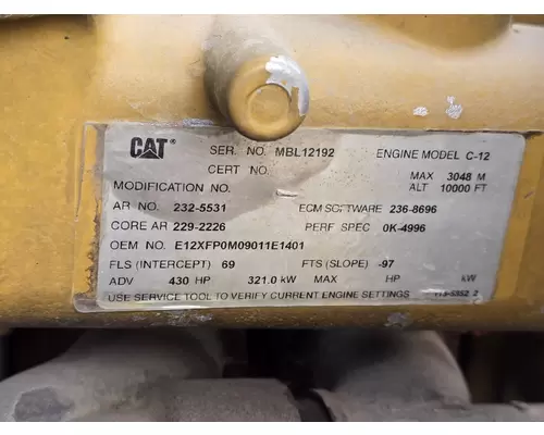 CAT C-12 Engine Assembly