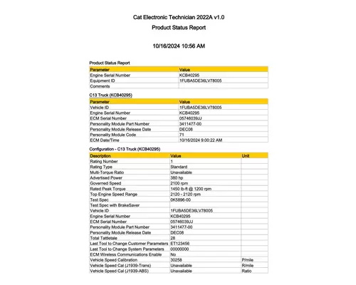 CAT C-13 ECM