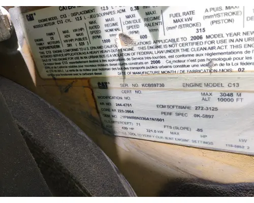 CAT C-13 Engine Assembly