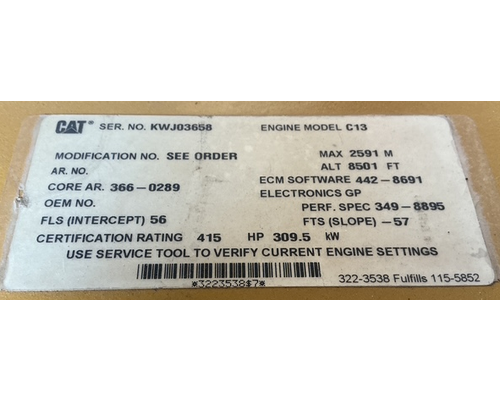 CAT C-13 Engine Assembly