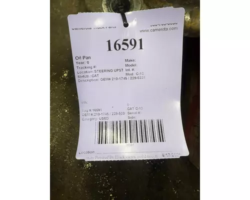 CAT C-13 Oil Pan