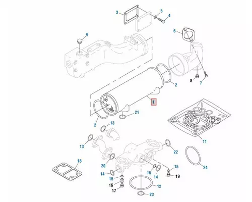 CAT C-15 Engine Oil Cooler