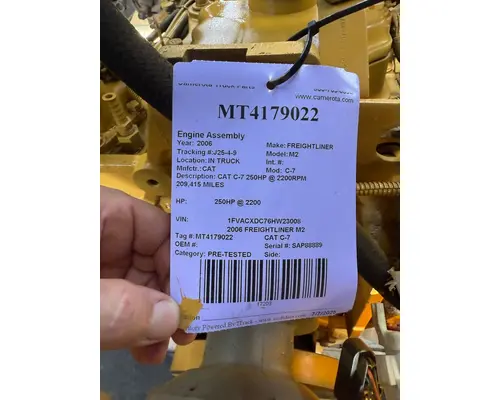 CAT C-7 Engine Assembly