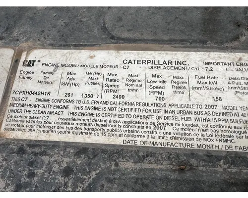 CAT C-7 Engine Assembly