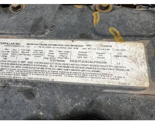 CAT C-7 Engine Assembly