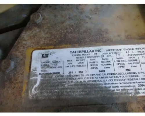 CAT C-7 Oil Pan