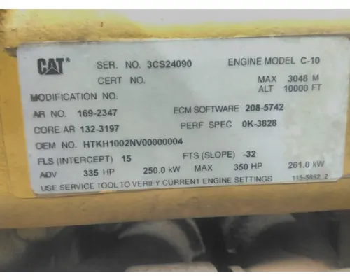 CAT C10 ENGINE ASSEMBLY