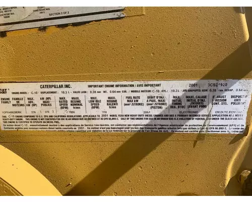 CAT C10 Engine Assembly
