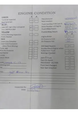 CAT C11 ENGINE ASSEMBLY