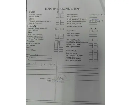 CAT C11 ENGINE ASSEMBLY