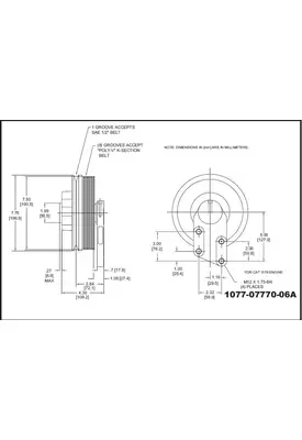 CAT C12-Kysor_1077-07770-06 Fan Clutch