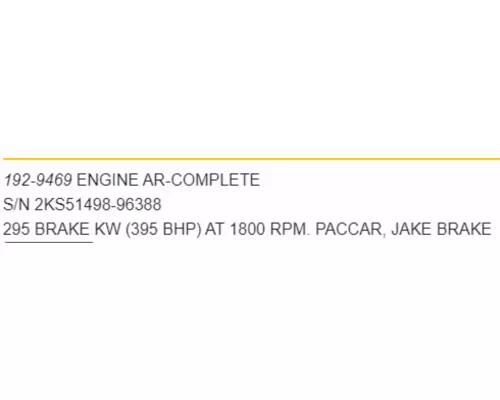 CAT C12 Engine Assembly
