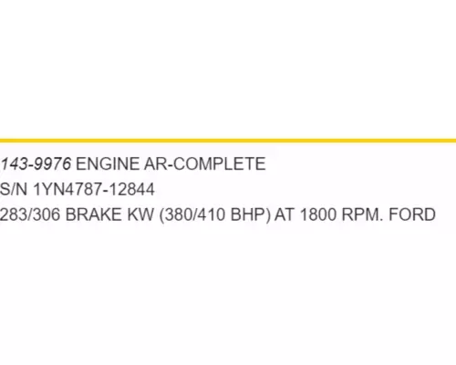 CAT C12 Engine Assembly