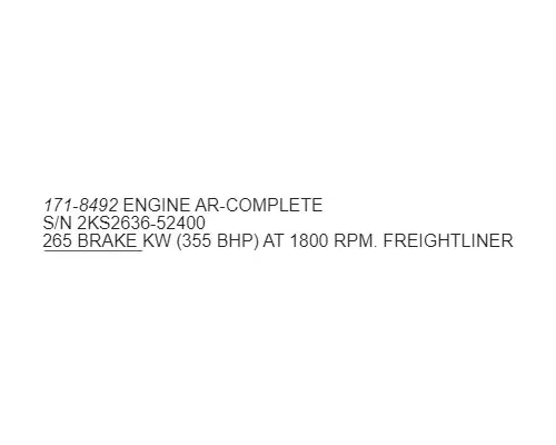 CAT C12 Engine Assembly