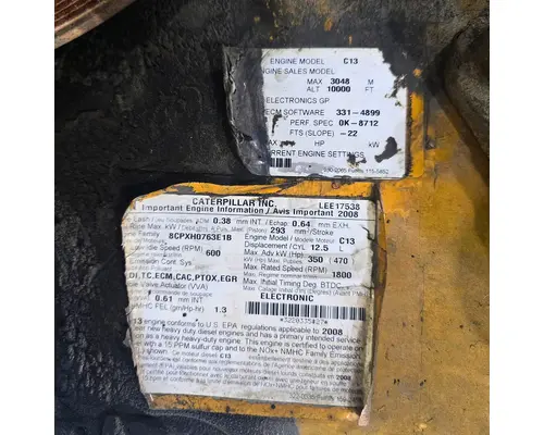 CAT C13 ACERT Engine Assembly