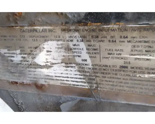 CAT C13 EPA 04 KCB ENGINE ASSEMBLY