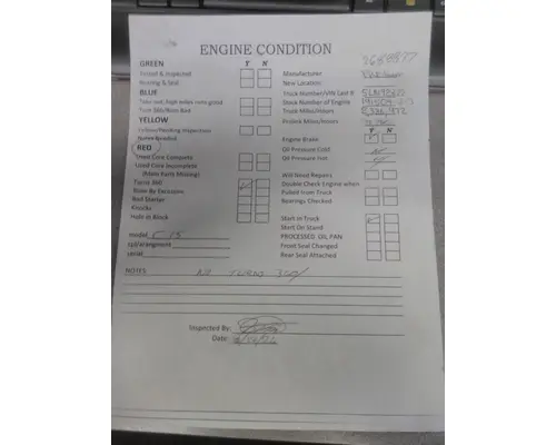CAT C15 (DUAL TURBO-ACERT-EPA04) ENGINE ASSEMBLY