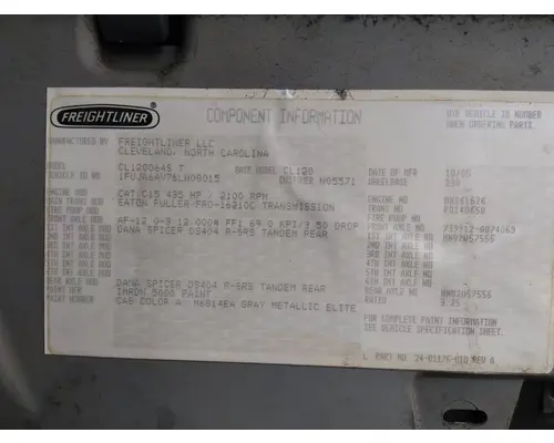 CAT C15 (DUAL TURBO-ACERT-EPA04) ENGINE ASSEMBLY