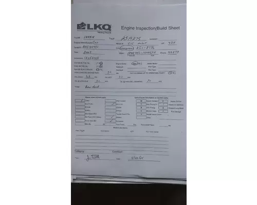 CAT C15 (DUAL TURBO-ACERT-EPA04) ENGINE ASSEMBLY