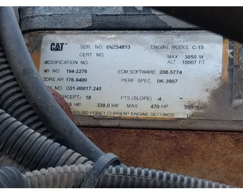 CAT C15 (SINGLE TURBO - EPA98) ENGINE ASSEMBLY