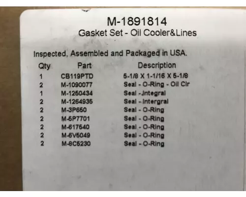 CAT C15 Engine Misc. Parts