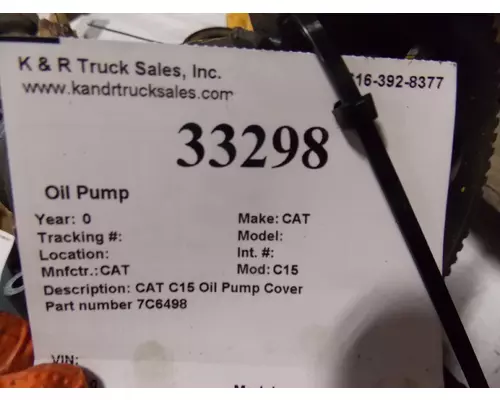 CAT C15 Oil Pump