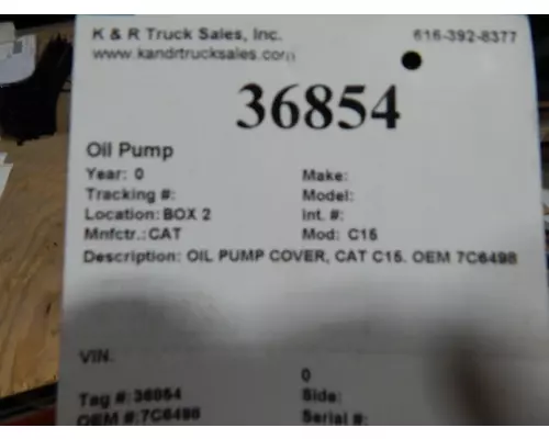 CAT C15 Oil Pump