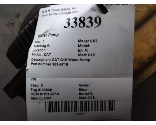 CAT C15 Water Pump