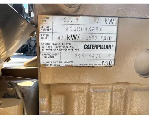 CAT C3.4B Engine Assembly