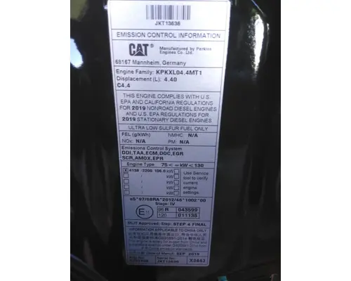 CAT C4.4 ENGINE ASSEMBLY