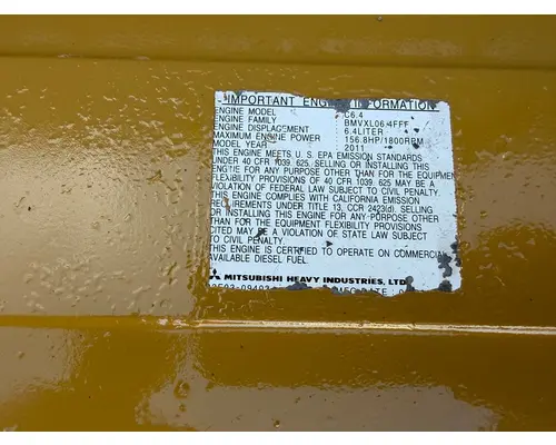 CAT C6.4 Engine Assembly