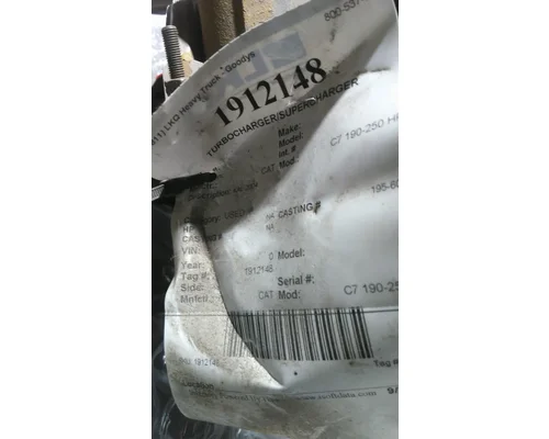 CAT C7 190-250 HP TURBOCHARGER