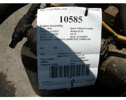 CAT C7 ACERT Engine Assembly