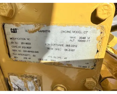 CAT C7.1 ACERT Engine Assembly