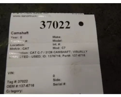 CAT C7 Camshaft