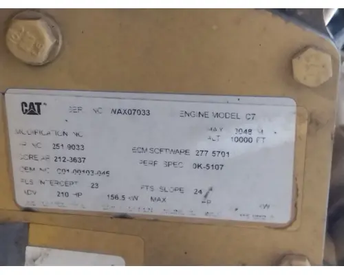 CAT C7 ENGINE ASSEMBLY