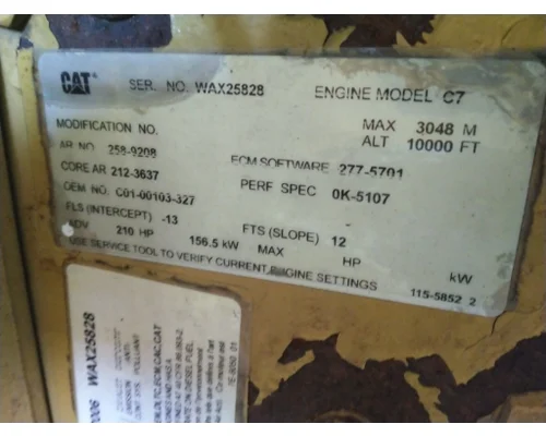 CAT C7 ENGINE ASSEMBLY