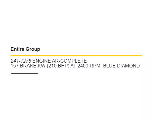 CAT C7 Engine Assembly