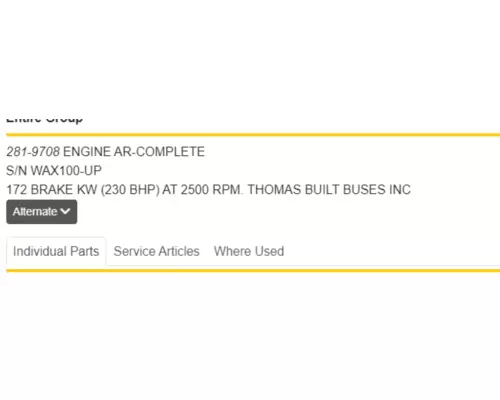 CAT C7 Engine Assembly