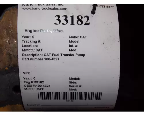 CAT  Fuel Pump