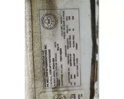 CHEVROLET C4500 Door Assembly, Front