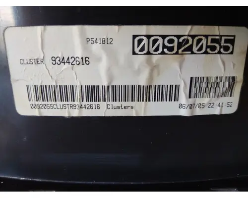 CHEVROLET C7500 GAUGE CLUSTER