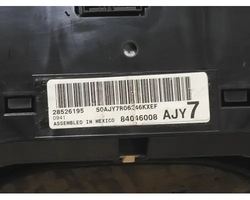 CHEVROLET EXPRESS 2500 GAUGE CLUSTER