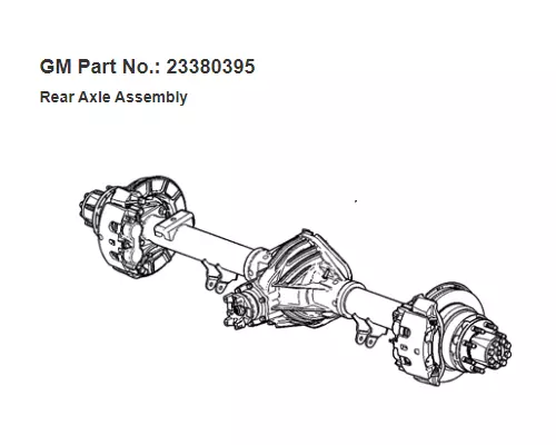 CHEVROLET Express Axle Assembly, Rear (Single or Rear)