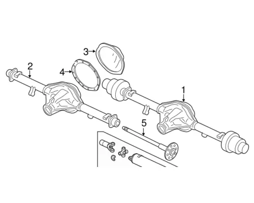 CHEVROLET Express Axle Assembly, Rear (Single or Rear)